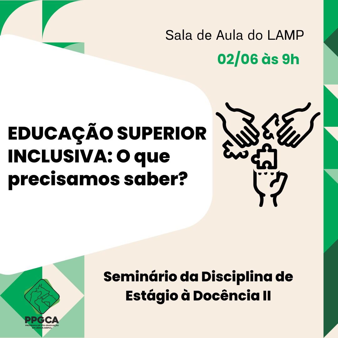 “ EDUCAÇÃO SUPERIOR INCLUSIVA: O que precisamos saber?” e “Plano de aula “
